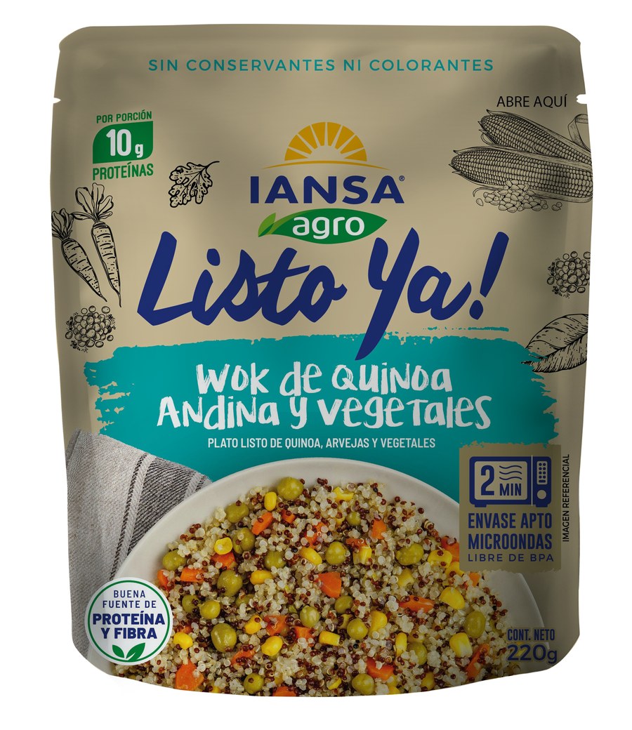 Listo Ya! — Wok de Quinoa Andina y Vegetales